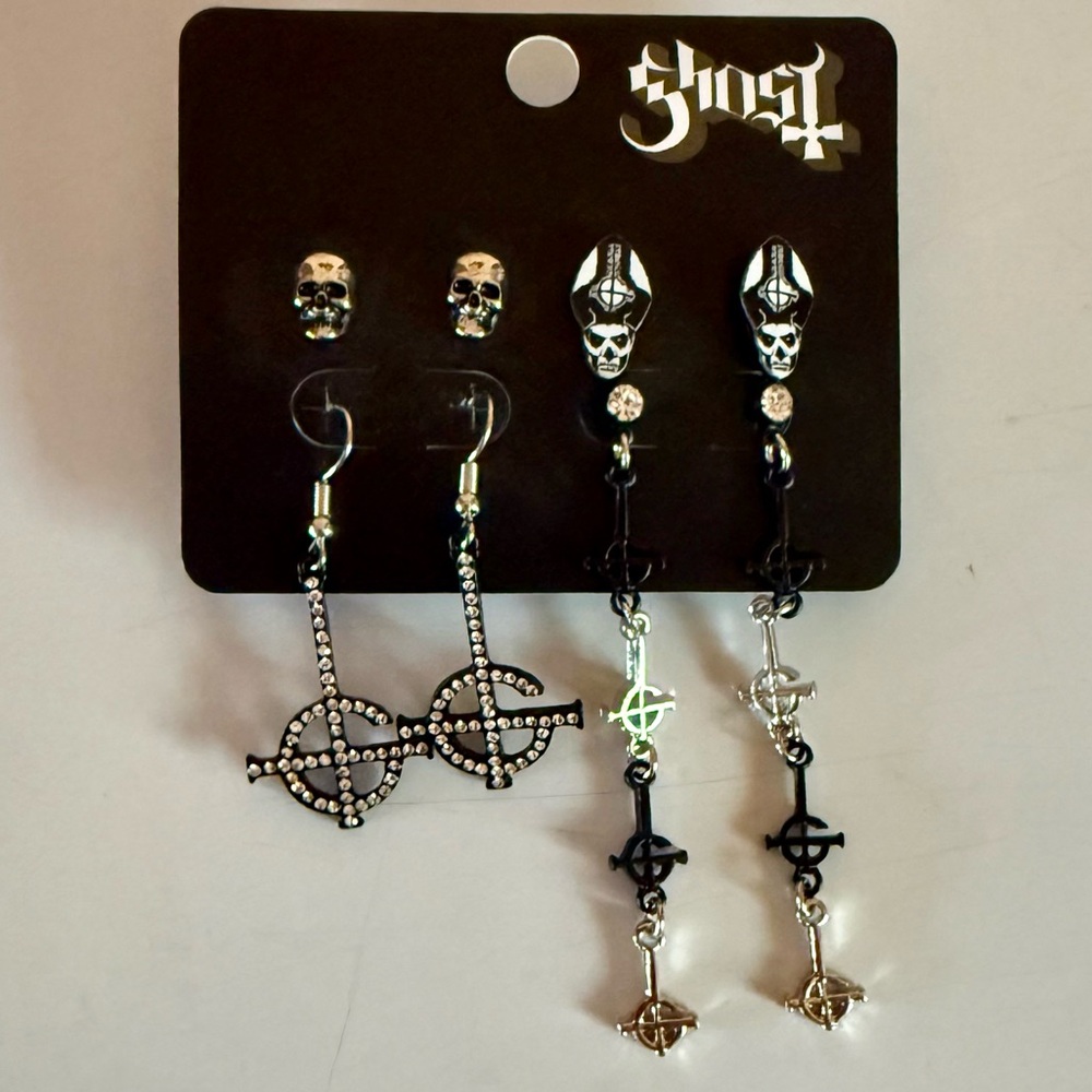 Ghost Band Earrings Set